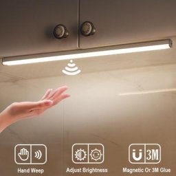 Lumières LED sous les armoires lampe à capteur de balayage manuel 30 cm 40 cm 50cm détecteur de