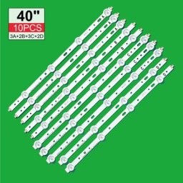 Barres lumineuses LED TV pour Philips kit de bande de rétroéclairage objectif de lampes 10