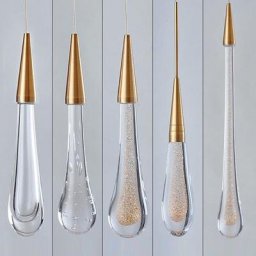 Lampe Suspendue en Forme de Goutte d'Eau au Design Post-moderne 220 VCA Luminaire Décoratif