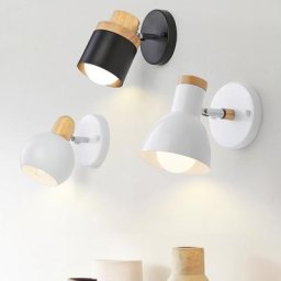 Applique Murale en Bois au Design Nordique Créatif et Réglable Luminaire Décoratif d'Nik Idéal