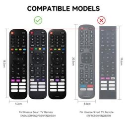 Couvercle lumineux en silicone pour télécommande TV télévision Hisense EN2P30H
