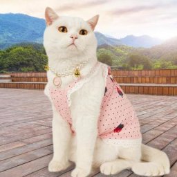 Mn-Jupe coupe-vent pour chat bonne ductilité lavable vêtements d'été pour chien à deux pattes