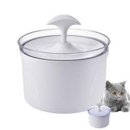 Fontaine à eau automatique avec lumières LED pour chats et chiens distributeur d'eau pompe