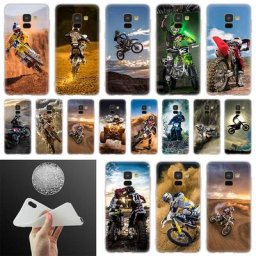 Moto cross moto Téléphone étui pour samsung Galaxy A10 A20 A30 A40 A50 A60 A70 A6 A8 Plus A7 A9 2018
