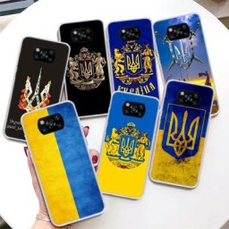 Coque de téléphone avec drapeau d'ukraine étui souple pour Xiaomi Poco X3 Nfc X4 M3 M4 Pro M2 F3 F2