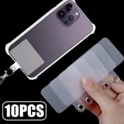 10 pièces de lanière de téléphone universel mat pour téléphone portable anneau de carte joint de