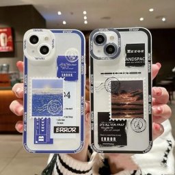 Coque de téléphone vintage avec étiquette de timbre de paysage coque souple en TPU pour Xiaomi