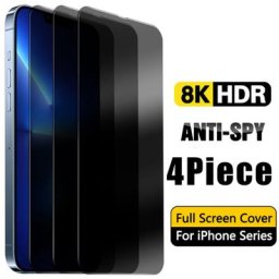 Protecteur d'écran Anti-espion 4 pièces Film en verre trempé pour Xiaomi Poco X4 Pro 5G GT Mi X3