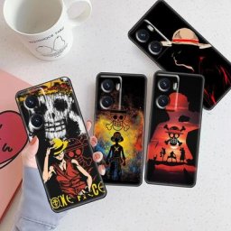 Coque de téléphone Anime O-Ones Pieces Luffile noir TPU OPPO A5 A9 A72 A53 A74 Find X2 Bery