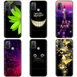 Coque arrière souple en silicone peint en noir pour OPPO A53 2020 A53S 2020 housse antichoc