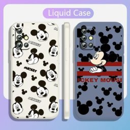 Mignon Disney Mickey Pour Samsung A71 A50 A30 A30 A20 A10 A20 J7 J6 J5 J4 J3 Plus Premier Liquide