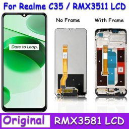 Ensemble écran tactile LCD de remplacement 6.6 pouces pour OPPO Realme C35 RMX3511 Original