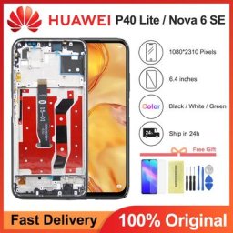 HUAWEI P40 Lite LCD avec cadre écran d'affichage assemblage d'écran pour HUAWEI P40 Lite écran