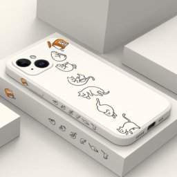 Coque de téléphone Chats en conserve pour iPhone 14 13 12 11 Plus Pro Max Mini X Poly XS