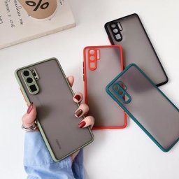 Coque de protection pour objectif d'appareil photo étui arrière translucide antichoc pour Huawei