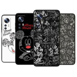 Coque de téléphone noir en Silicone pour Xiaomi Mi 12 11 10 11T 10T 9T 9 8 Note 10 Ultra Pro Lite