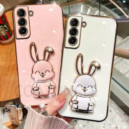 Coque de téléphone portable avec support lapin mignon étui de placage pour Huawei Nova 5T 10 9 8 7