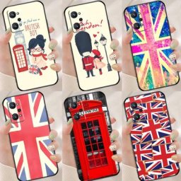 Étui de téléphone de londres Union Jack pour Realme GT Neo 2 GT Master 8i 8 Pro C21 couverture