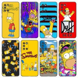 Coque de téléphone portable motif Simpsons Boy étui noir pour Samsung Galaxy A01 A03 Core A02 A10