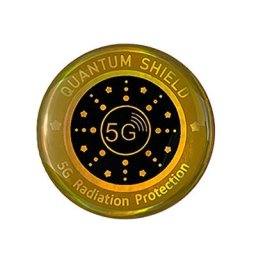 Autocollant de protection contre les radiations pour téléphone portable forme ronde EMR