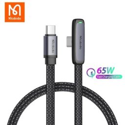 Mcdodo – câble de charge rapide 90 ° Type C vers Type C pour Macbook iPad ordinateur portable
