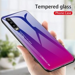 Coque de protection en verre trempé effet miroir dégradé pour huawei honor 30 20 Pro 10 9 Lite