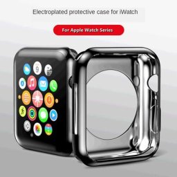 Coque en silicone TPU souple pour Apple Watch protecteur d'écran séries 7 6 5 4 3 2SE iWatch