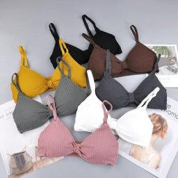 Soutien-gorge de Sport Push Up sans couture pour femmes haut court de course Fitness antichoc