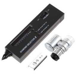 Kit d'outils pour bijoux et diamants: outils de test de diamant portables 3 en 1-Loupe éclairée 60X