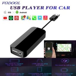 Adaptateur filaire USB pour Dongle CarPlay Android Auto avec entrée micro pour Android 4.2