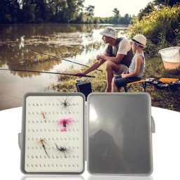 Boîte triangulaire étanche pour la pêche à la mouche mallette de rangement pour leurres et appâts