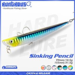 Hunthouse – Leurre rigide coulant longue projection appât artificiel de type Stickbait idéal pour la