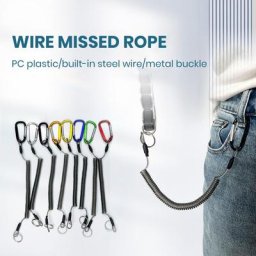 Corde de pêche à dégagement rapide pour les amateurs de pêche porte-clés anneau crochet manqué