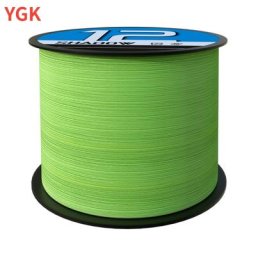 YGK X12-Ligne de pêche tressée verte en PE 300/500m coulante haute résistance 14 à 80lb