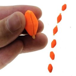 Flotteur structurels ent pour la pêche à la mouche 6 pièces orange/jaune en mousse haute
