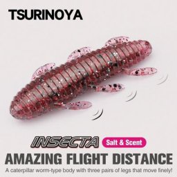 TSURINOYA-Lot de 10 leurres souples en silicone 57mm 4.9g appâts artificiels pour la pêche au