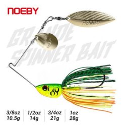 NOEBY – leurre Spinnerbait à Double saule avec Spinner pour la pêche au bar matériel pour pêcher à