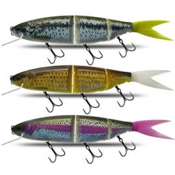 Leurre flottant articulé de type angiHard pour la pêche appât Élidéal pour pêcher le bar ou le
