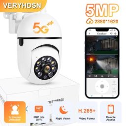 Caméras de surveillance extérieures étanches moniteur sans fil externe suivi de la vision