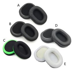 Coussinets d'oreille en tissu de cuir pour sony MDR-7506 7510 7520 CD900ST oreillettes en mousse à