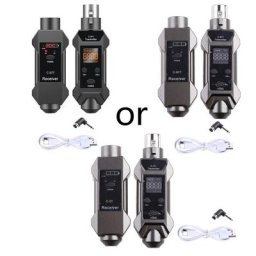 Système de microphone sans fil émetteur et récepteur XLR pour centre commercial à micro dynamique