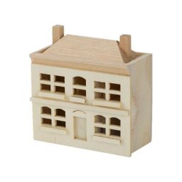 Analyste de construction de modèles miniatures en bois bricolage maison de courses villa petite