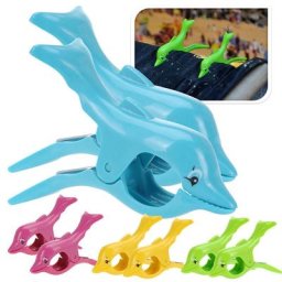 Grandes pinces à linge en plastique en forme de DolDave épingles à serviettes de plage support de