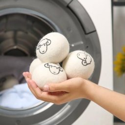 IkSAP-Sèche-linge en laine réutilisable adoucisseur de tissu organique feuilles de sèche-linge