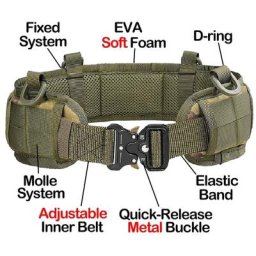Ceinture militaire tactique en nylon véritable pour hommes et femmes ceinture à dégagement rapide
