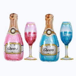 Nouvel AMOUR Haut Verre À Vin Couronne Papillon Feuille Ballon Fête D'anniversaire Romantique Saint