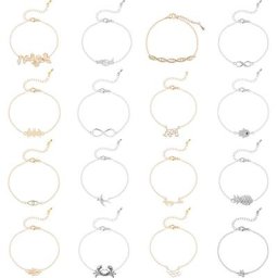 Tpistolet ova-Bracelet en accent d'abeille pour femme DNA Hamsa Orchid Flower Extron Bial