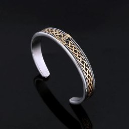 Bracelet Viking en acier inoxydable pour hommes amulette Odin Valknut rétro cadeau pour