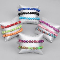 Bracelet en pierre naturelle impériale Chakras pour femmes bijoux pour hommes énergie Yoga 8mm