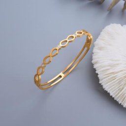 Bracelet Minimaliste en Acier Inoxydable pour Femme Bijou à la Mode avec Double Bande en Argent et